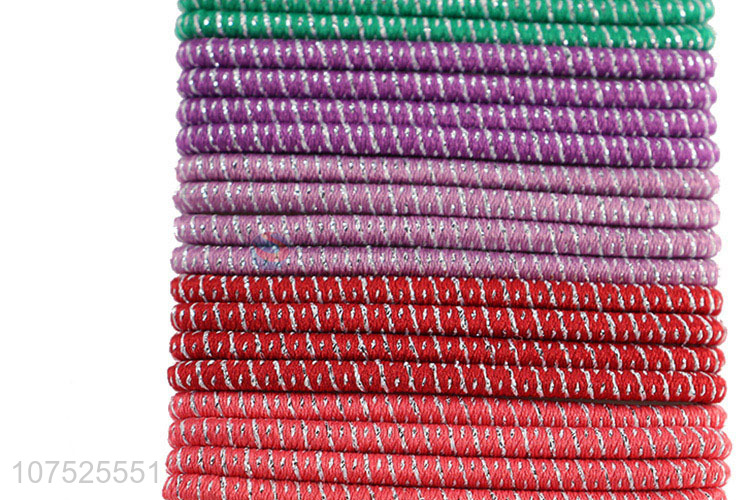 Low price 24pcs elastic hair rings girls ladies hair bands