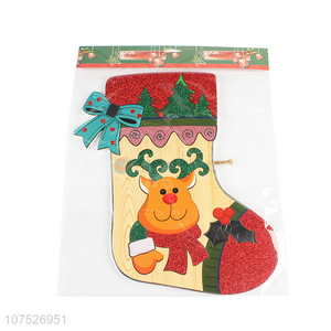 Custom Christmas Stocking Shape Christmas Decoration Sticker