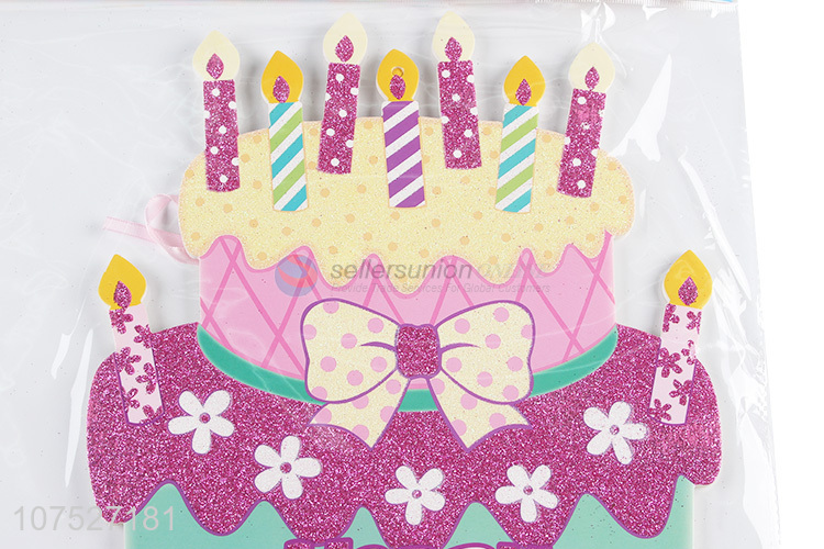 Popular Colorful Cake Shape Kt Board Decoration For Birthday Party