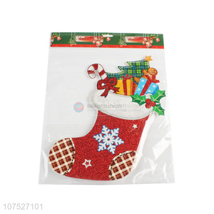Custom Christmas Stocking Shape Christmas Hanging Decoration Stickers