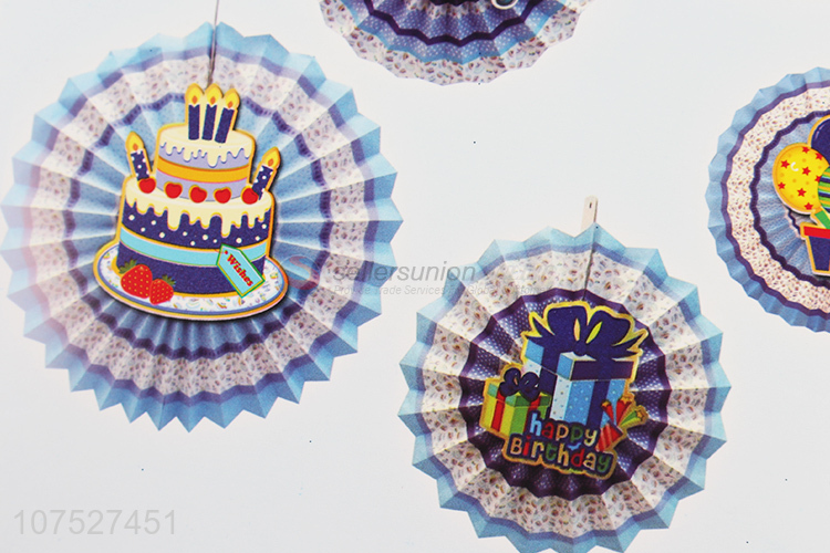 Unique Design Birthday Party Decoration Paper Fans