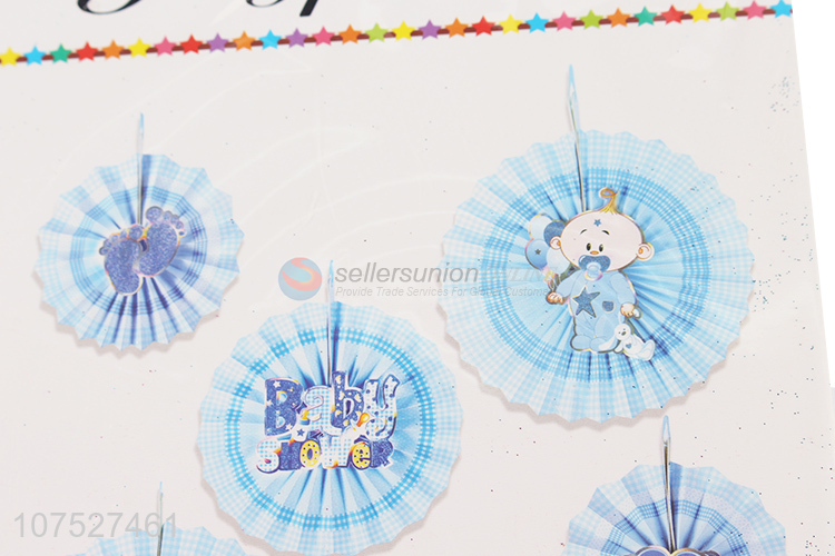 Custom Colorful Hanging Round Paper Fan For Party Decoration