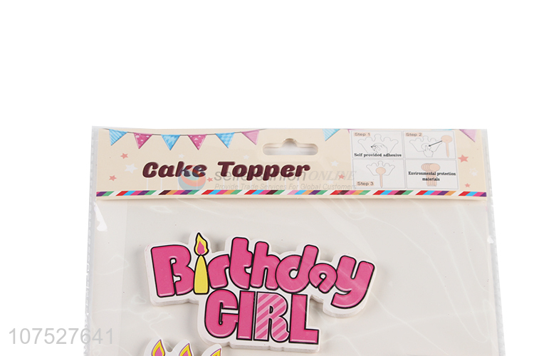 Fashion Cake Decoration Paper Cake Topper For Babybirthday