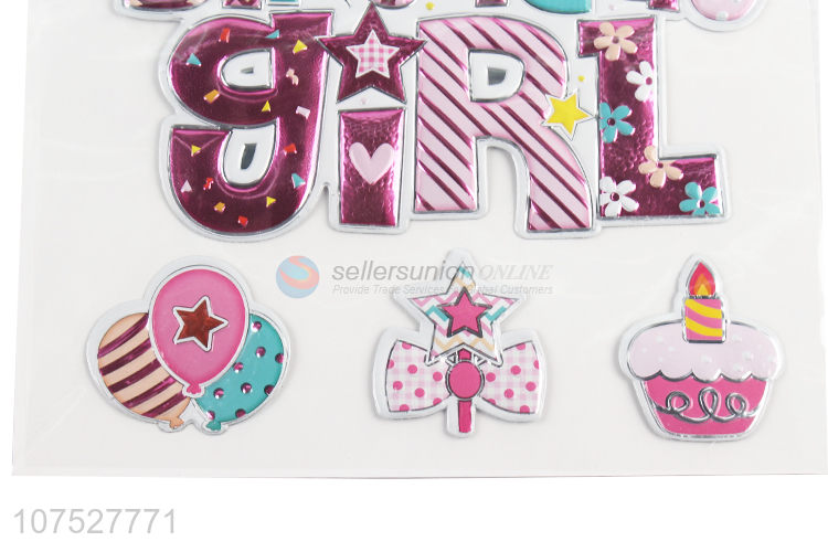 Custom Birthday Party Decoration Stickers Fashion Ornaments