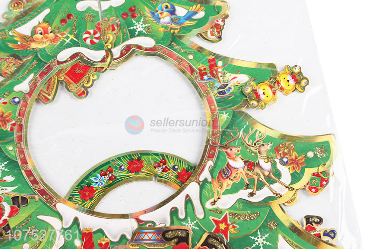 New Style Colorful Christmas Sticker Fashion Wall Decoration
