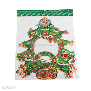 New Style Colorful Christmas Sticker Fashion Wall Decoration