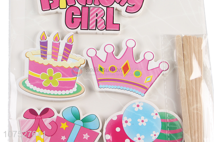 Fashion Cake Decoration Paper Cake Topper For Babybirthday