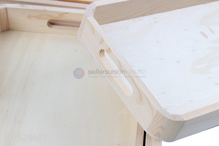 Good quality rectangular wooden serving tray for restaurant & hotel