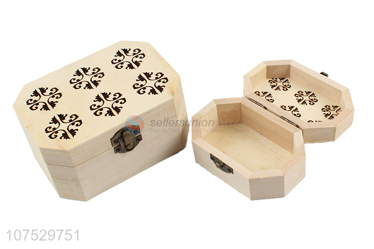 Excellent quality wooden carving packaging box jewelry case gift box
