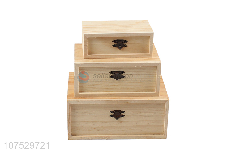 Hot selling wooden jewelry box wooden gift packaging box