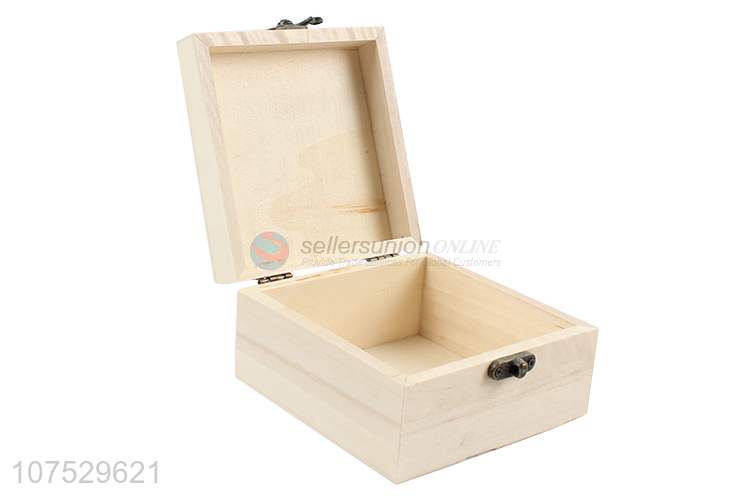 Good quality wooden craft box gift box with locking clasp
