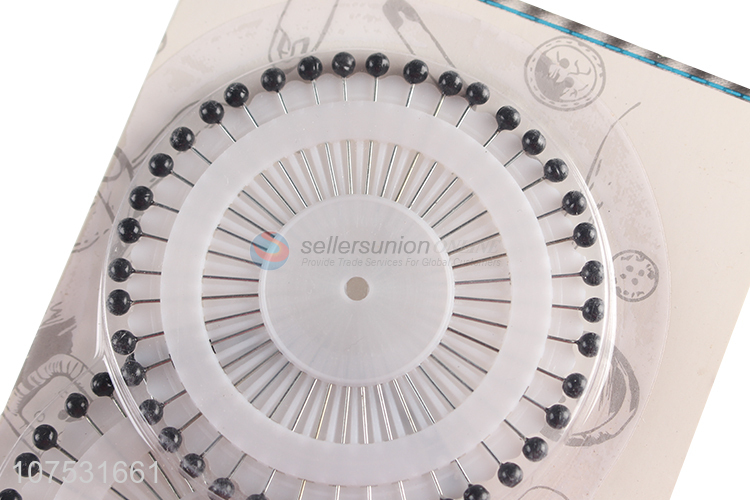 Custom Black Pearl Head Needle Dressmaker Straight Pin
