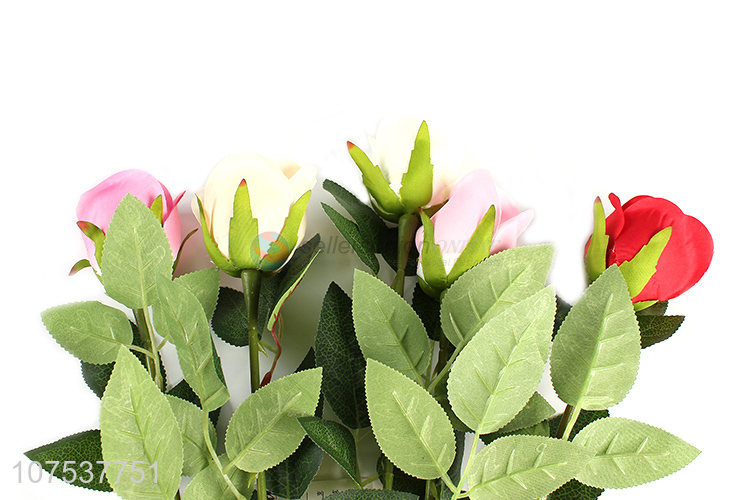 Hot Selling Home Decoration Artificial Flower Simulation Rose