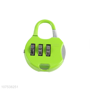 Good Sale 3 Digit Colorful Coded Lock Luggage Lock