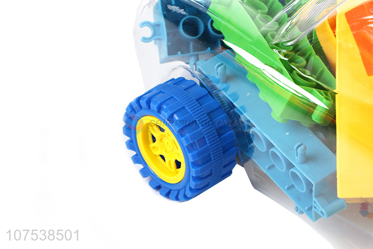 New Design Car Shape Packaging Building Blocks Toy Set