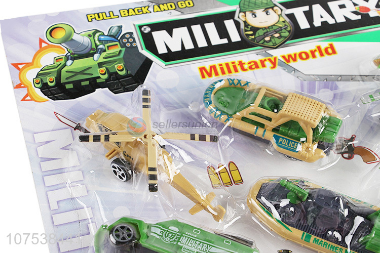 High Quality Plastic Military Vehicle Model Toy Car Set