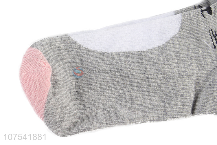 Cute Design Breathable Cotton Socks Fashion Ladies Short Socks