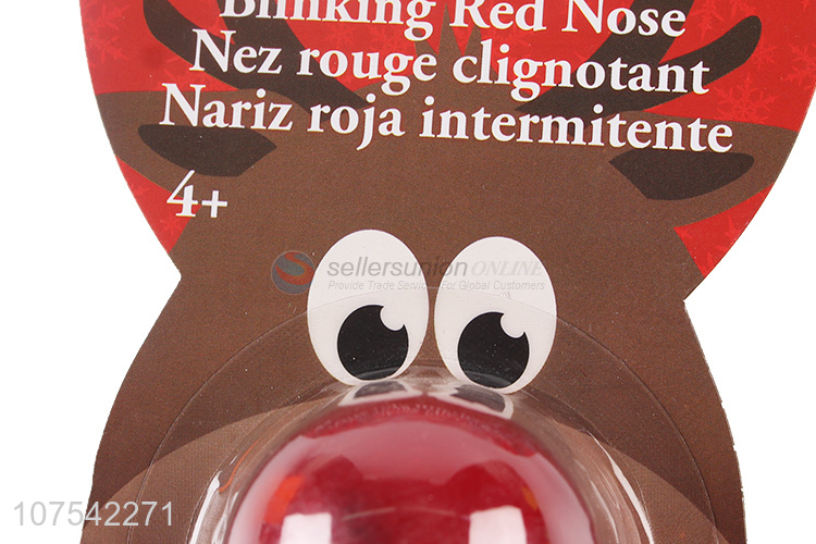 Good Factory Price Christmas Led Blinking Red Reindeer Nose