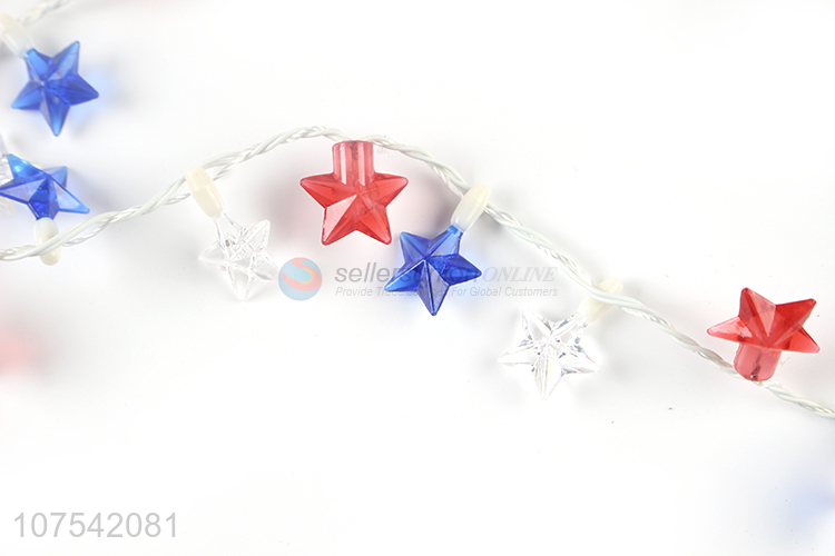 Factory Wholesale Party Supplies Light Up Flashing Star Necklace