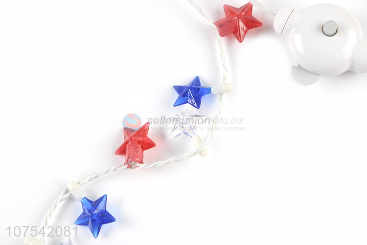 Factory Wholesale Party Supplies Light Up Flashing Star Necklace