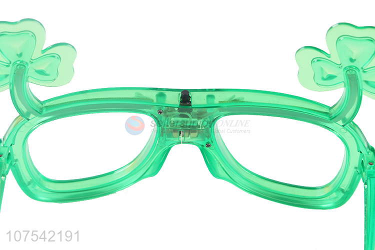 Promotion Price Party Funny Glasses Shamrock Glasses Led Glasses