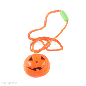 Customized Halloween Decoration Flashing Light Up Pumpkin Necklace
