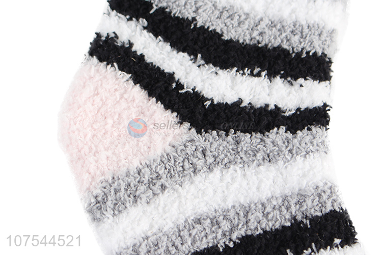 Good Sale Soft Comfortable Winter Warm Half Fleece Socks