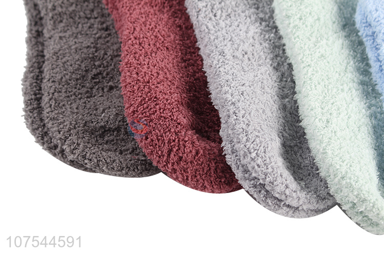 Good Quality Winter Warm Breathable Half Fleece Socks Soft Socks