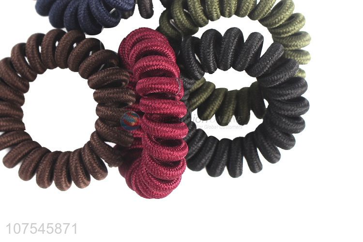 Lowest Price Telephone Wire Hair Band Hair Rope Fashion Hair Rings