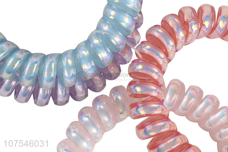 Wholesale Price Telephone Wire Elastic Ponytail Holders Hair Rings