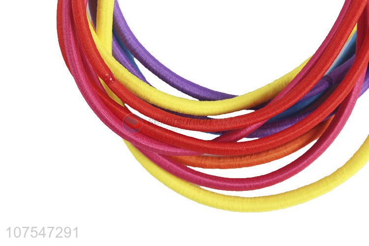 Unique Design Elastic Hair Ties Colorful Elastic Hair Ring