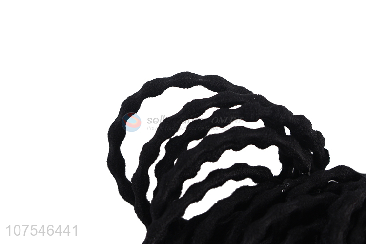 Competitive Price Fashion Hair Accessories Black Elastic Hair Ring