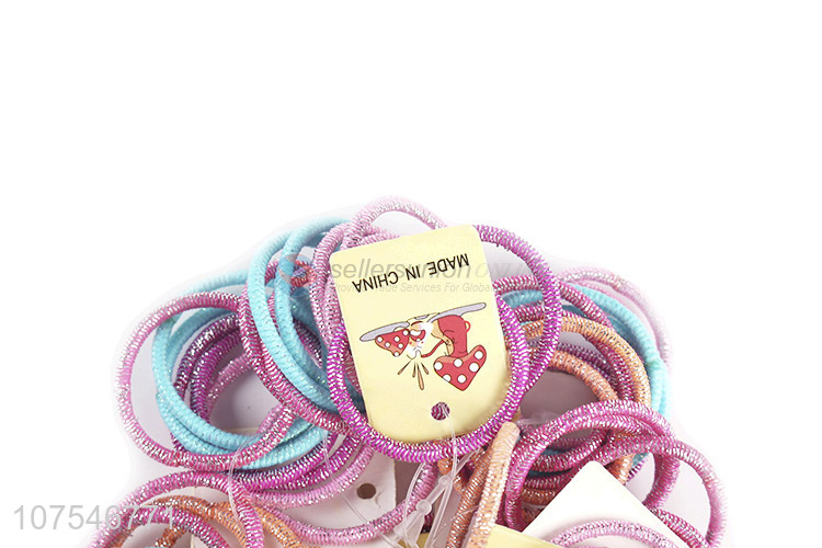 New Arrival Colorful Strong Soft Elastic Hair Rope Hair Ring