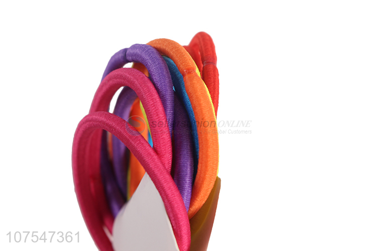 Wholesale Simple Hair Scrunchies Colorful Elastic Hair Rings