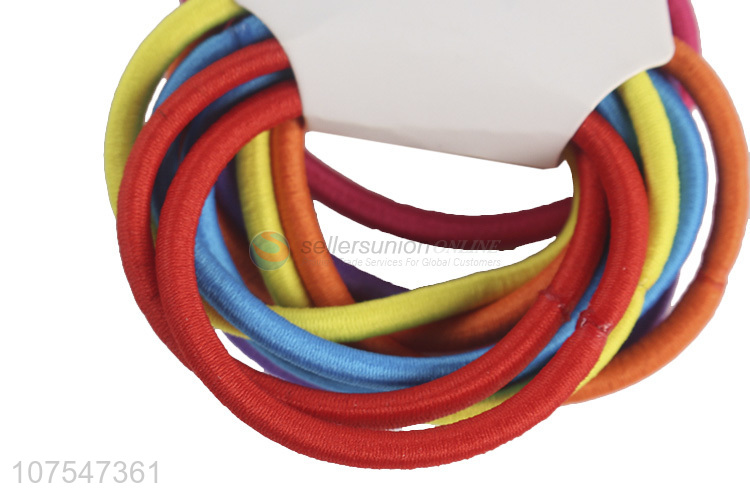 Wholesale Simple Hair Scrunchies Colorful Elastic Hair Rings