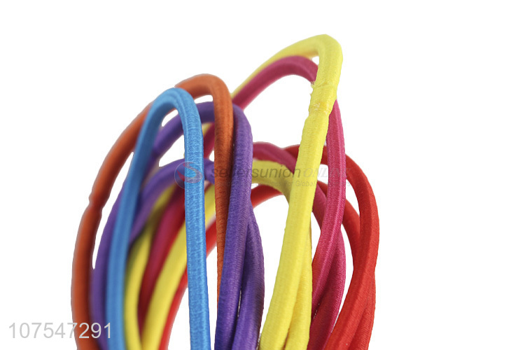 Unique Design Elastic Hair Ties Colorful Elastic Hair Ring