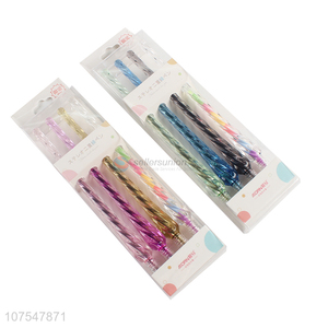 Good sale color gel pen gradient gel ink pen rainbow color gel ink pen