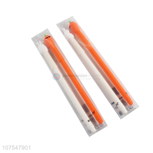 Most popular rabbit & carrot shape plastic gel ink pens for students