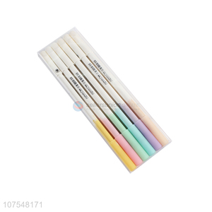 Good quality double-ended plastic gel ink pen office school stationery