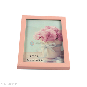Most Popular Lovely Pink Plastic Photo Frame For Home Decoration