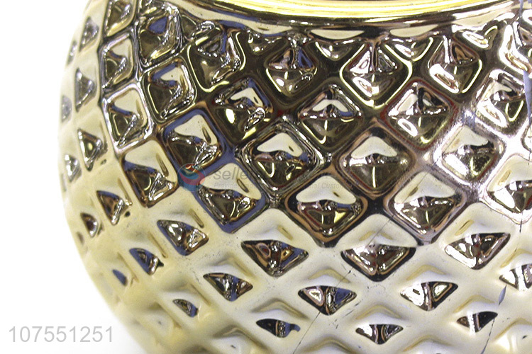 Wholesale Price Gold Ceramic Vase Ornaments For Home Decoration