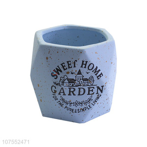 Best Sale Eco-Friendly Flowerpot Gardening Blue Ceramic Flowerpot