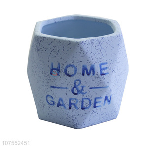 Factory Price Home Garden Use Blue Ceramic <em>Flowerpot</em>