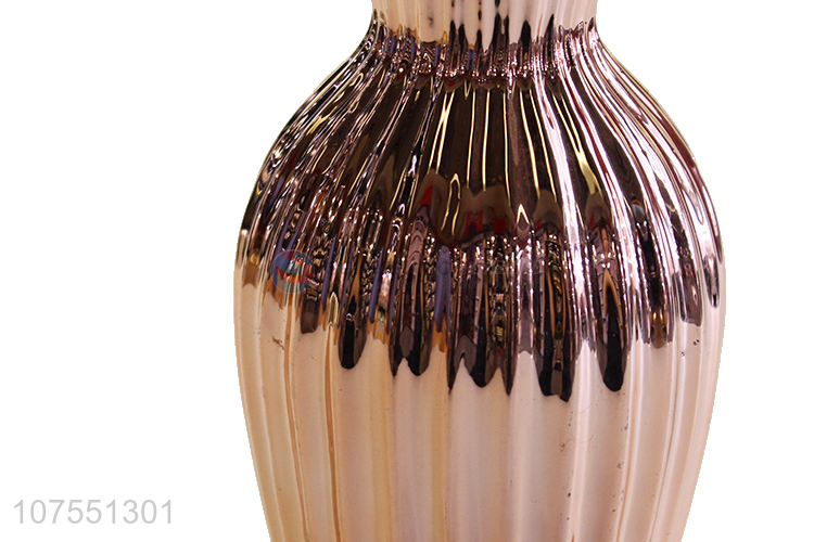 Hot Selling Rose Gold Ceramic Vase Ornaments Fashion Home Decoration