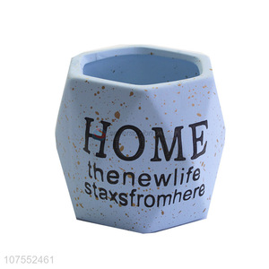 Factory High Quality Blue Ceramic Flowerpot For Home Garden Use