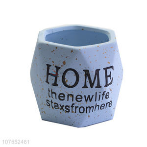 Factory High Quality Blue Ceramic <em>Flowerpot</em> For Home Garden Use