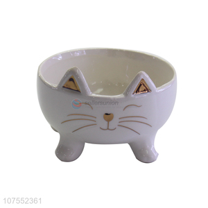 Cheap And Good Quality Cute Cat Design Lovely Ceramic Bowl