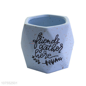 Premium Quality Blue Ceramic Flowerpot Fashion Home Decoration