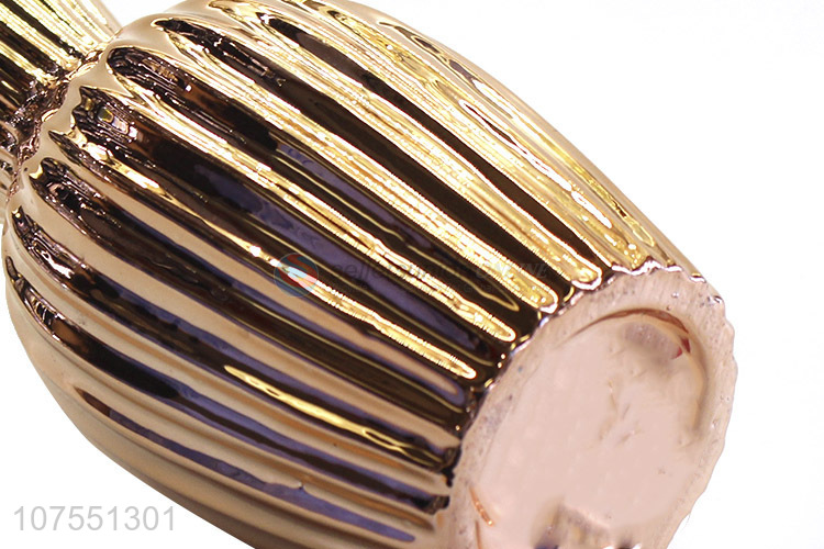 Hot Selling Rose Gold Ceramic Vase Ornaments Fashion Home Decoration