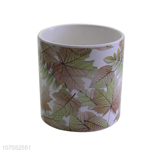 Wholesale Cheap Ceramic Colorful Cylinder Flower Plant Pot Flowerpot